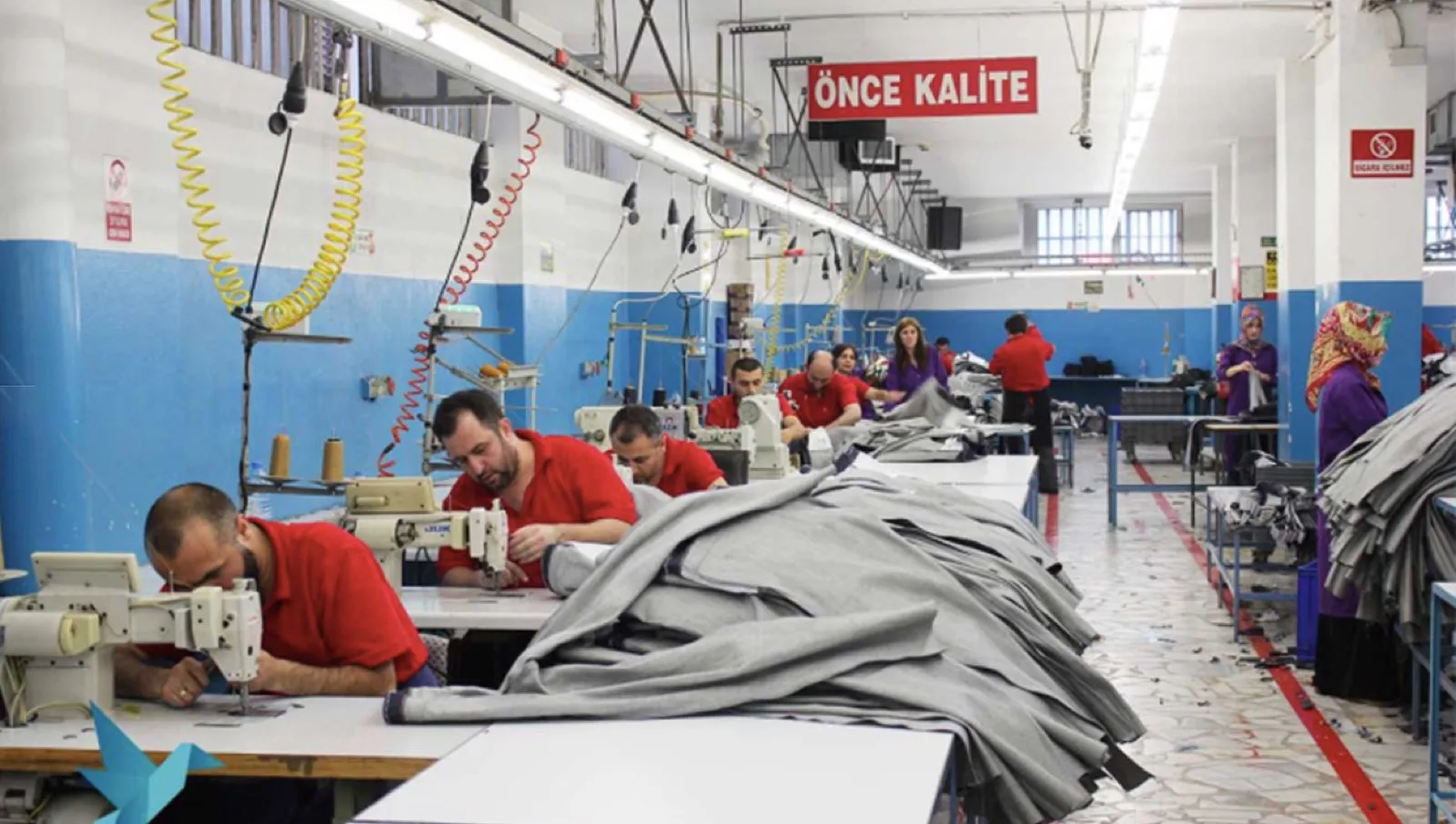 Kuzgunlar Tekstil'in Gaziosmanpaşa, İstanbul'daki dikim hattı
