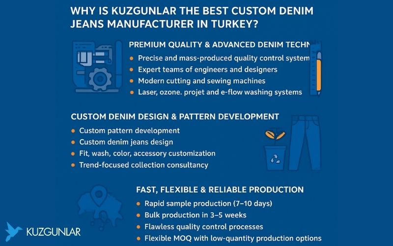 Why Should Brands Choose Kuzgunlar for Custom Denim Jeans Production